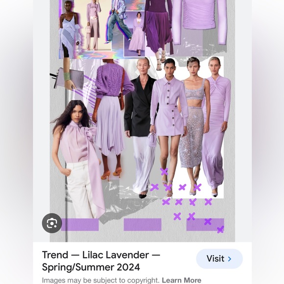 Vintage Y2K lilac leather shoulder bag purse Danier pastel spring trend lavender - Picture 14 of 14